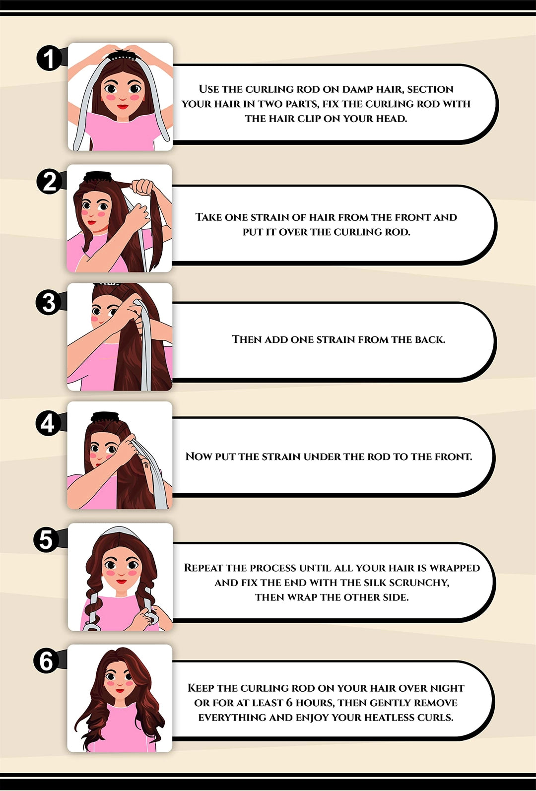 UUSI - Heatless curls -setti (mulperisilkkiä)