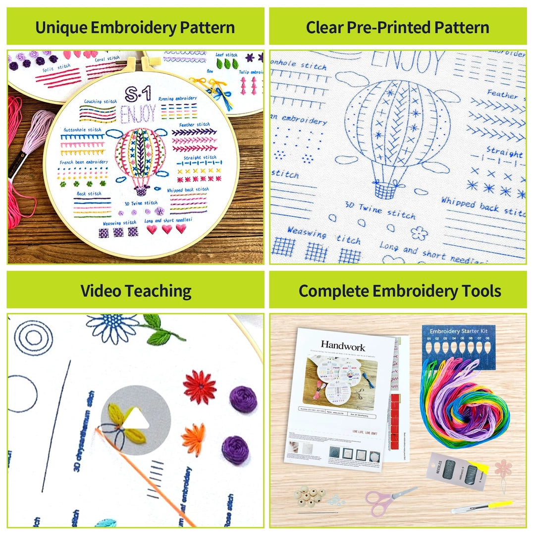 UUSI - DIY Kirjontasetti