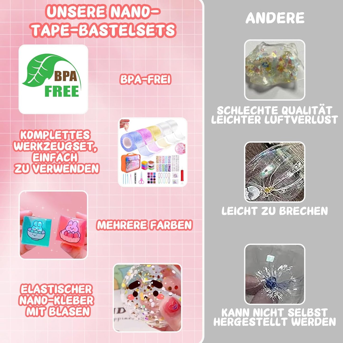 ASIAKASPALAUTUS - DIY Nanoteippisetti (55-os.)