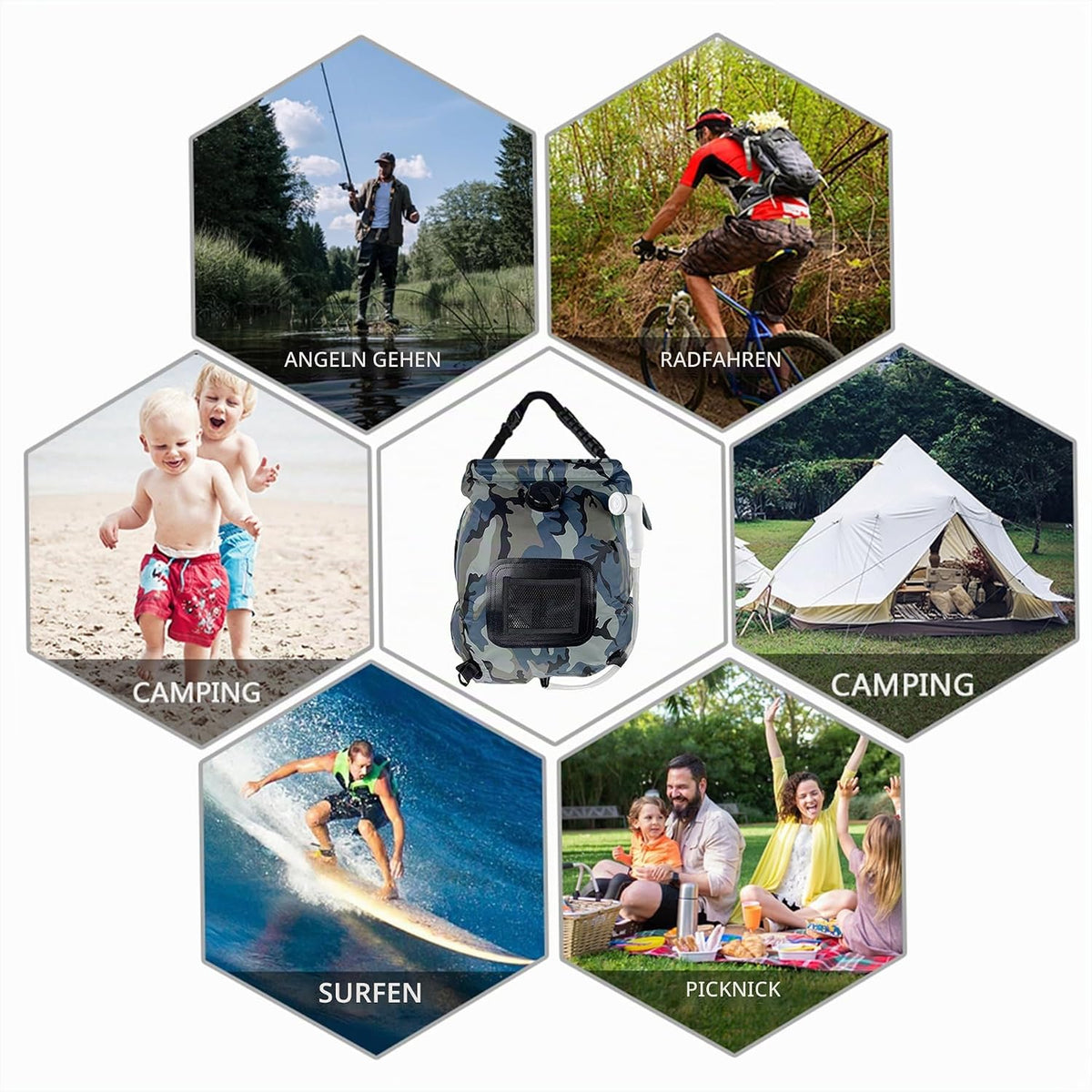 ASIAKASPALAUTUS - Camping-suihku 20L