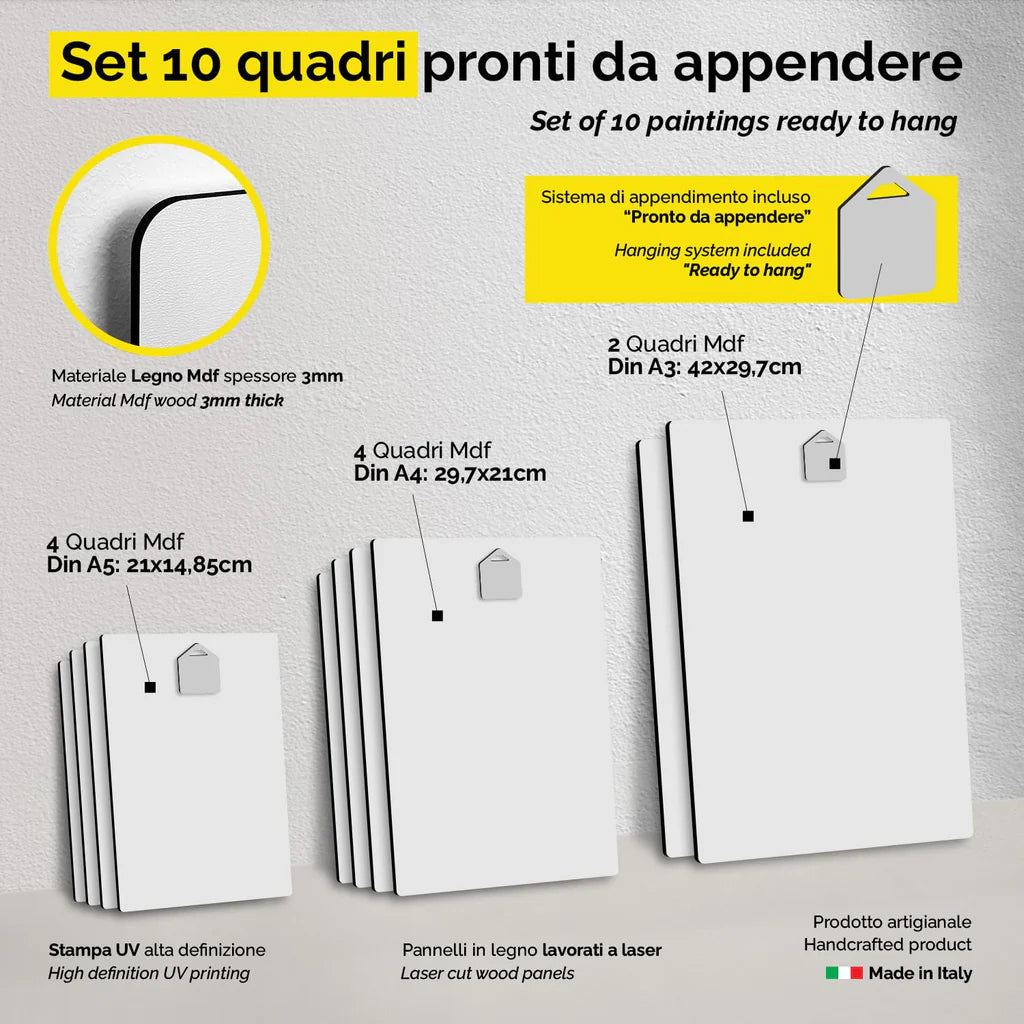 ASIAKASPALAUTUS - Sisustustaulut 10 kpl