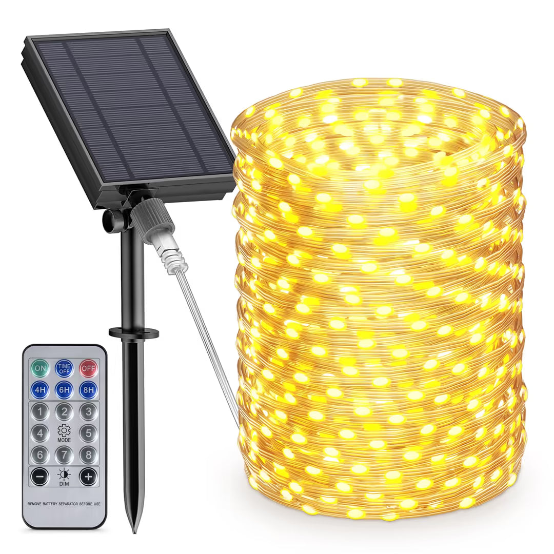 ASIAKASPALAUTUS - Aurinkokennovalot 50 m 500 led