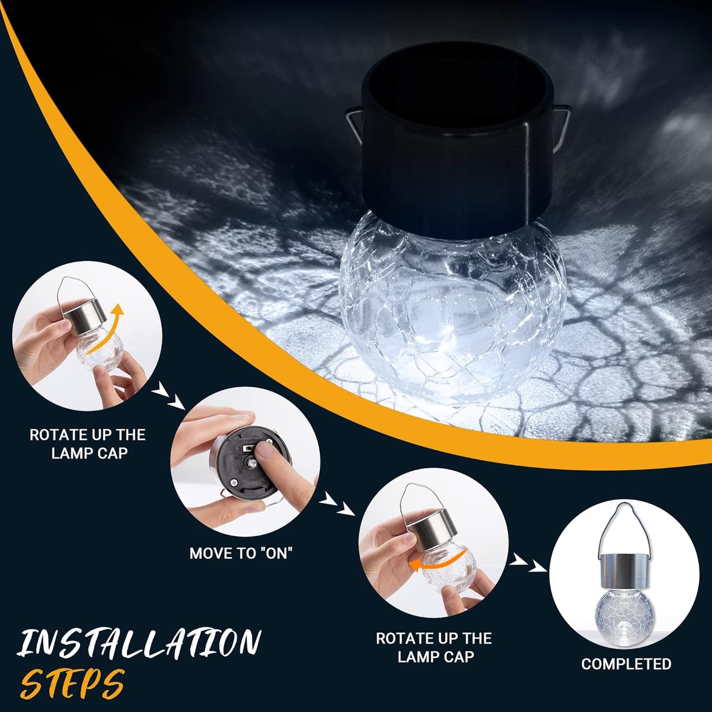 ASIAKASPALAUTUS - Aurinkokennovalot 8 kpl