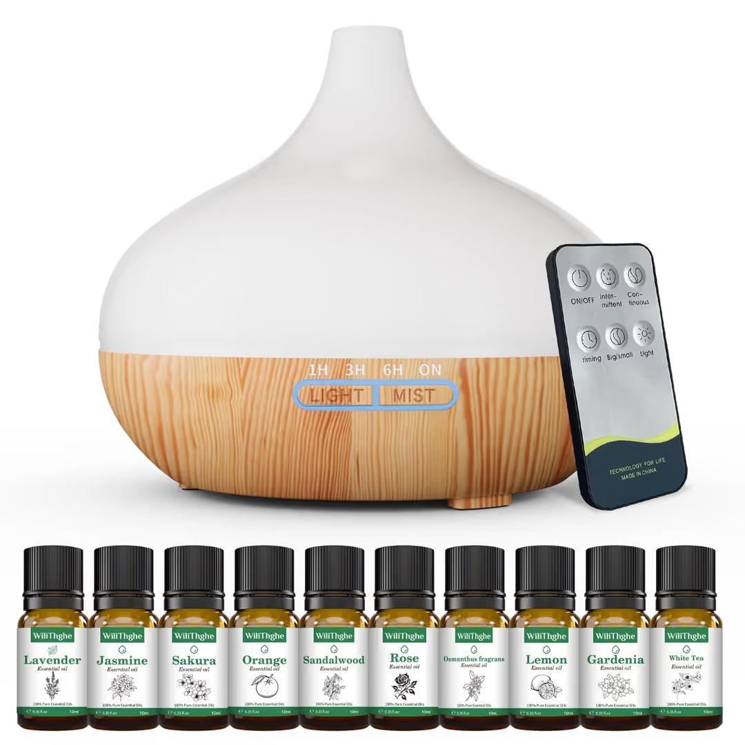 ASIAKASPALAUTUS - Diffuuseri 500 ml ja tuoksuöljyt