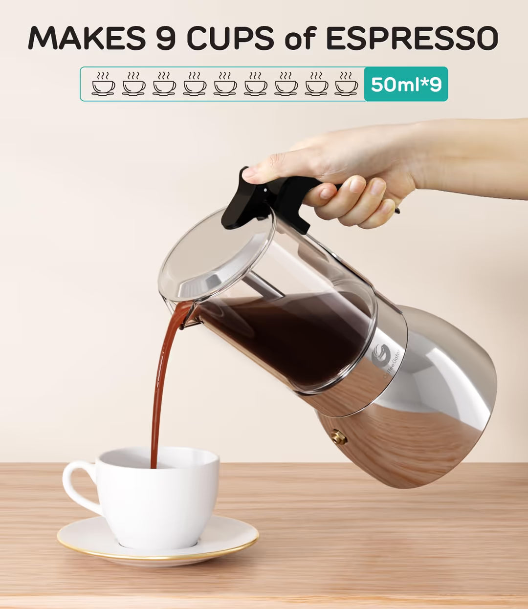ASIAKASPALAUTUS - Espressopannu (6 kuppia)