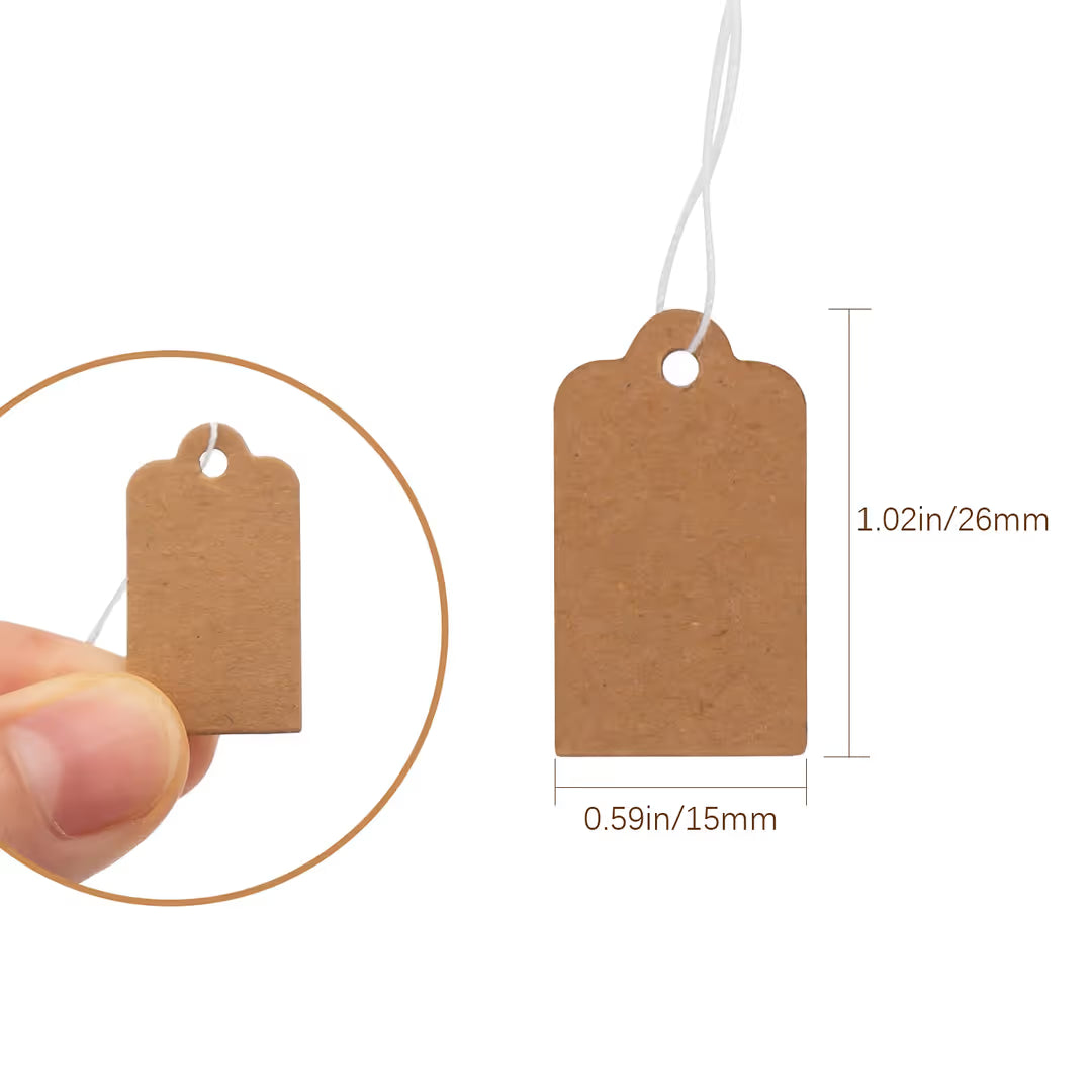 ASIAKASPALAUTUS - DIY Etikettipahvit 500 kpl