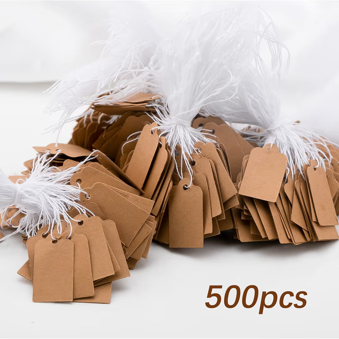 ASIAKASPALAUTUS - DIY Etikettipahvit 500 kpl