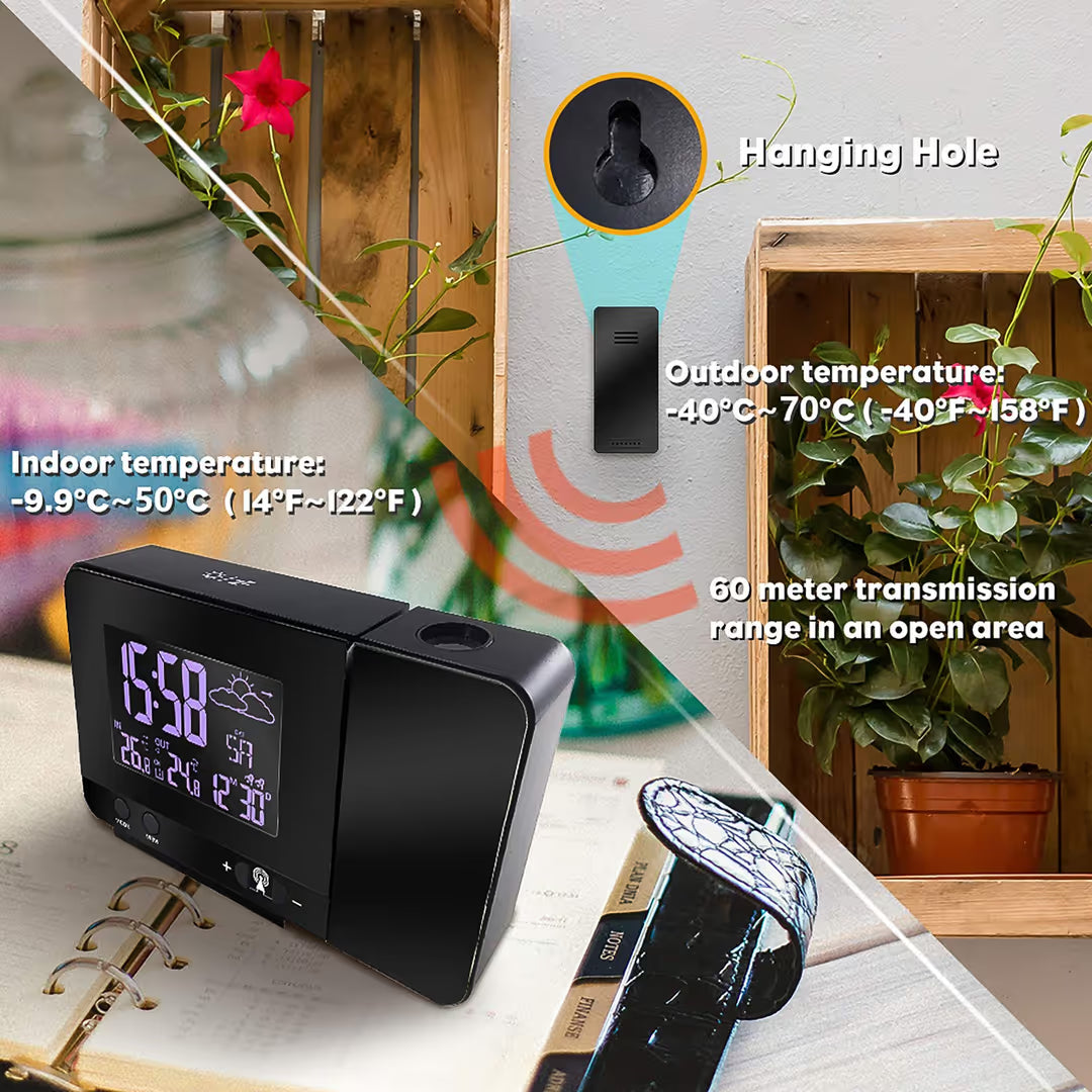 ASIAKASPALAUTUS - Herätyskello / sääasema