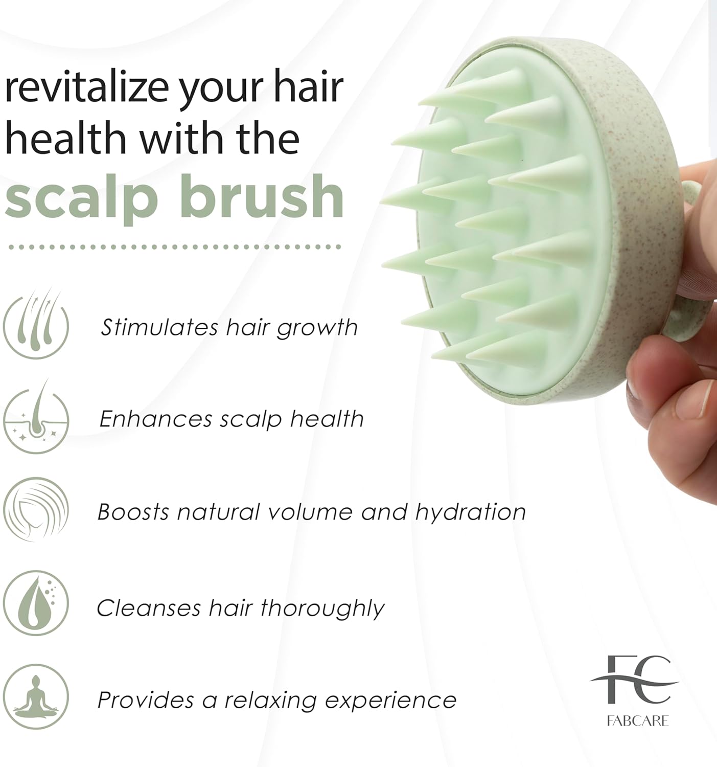 ASIAKASPALAUTUS - Hiuspohjan hierontaharja