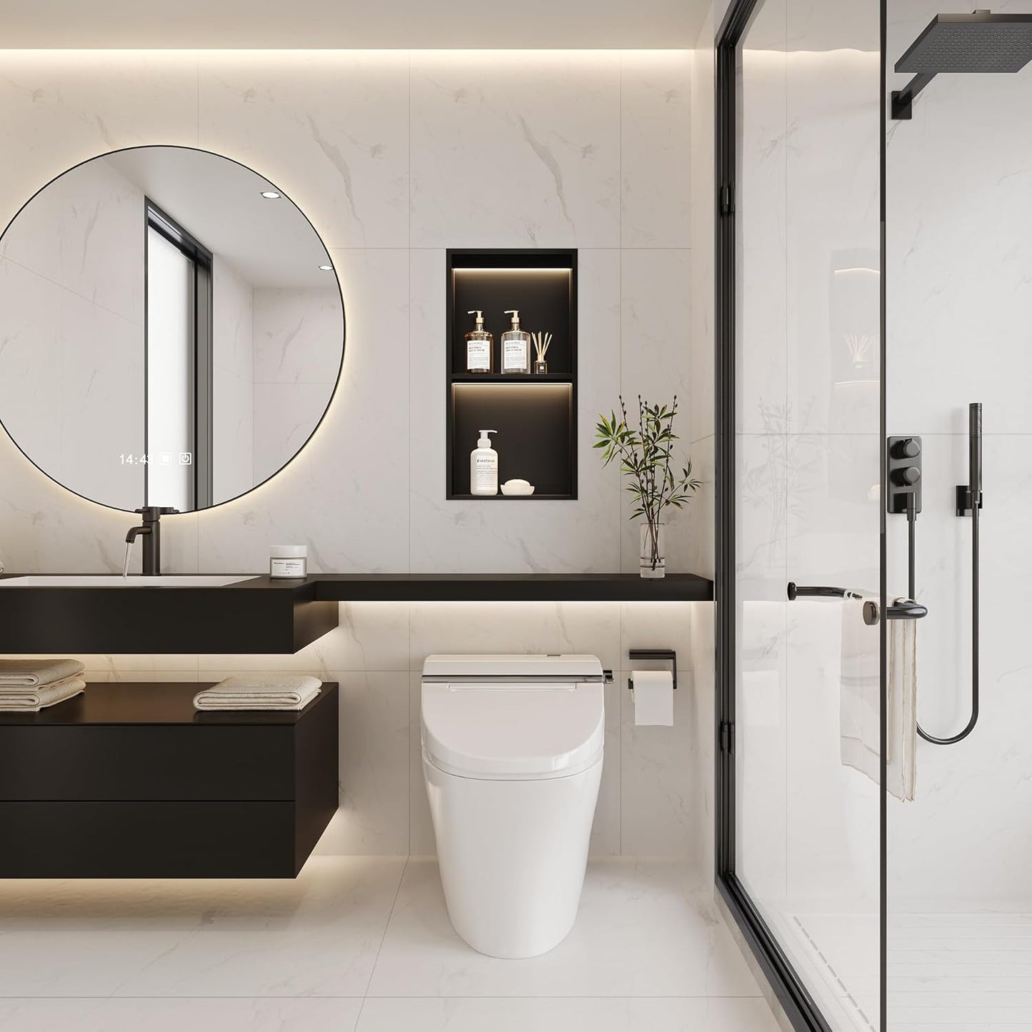 ASIAKASPALAUTUS - Suihkuhylly (upotettava)