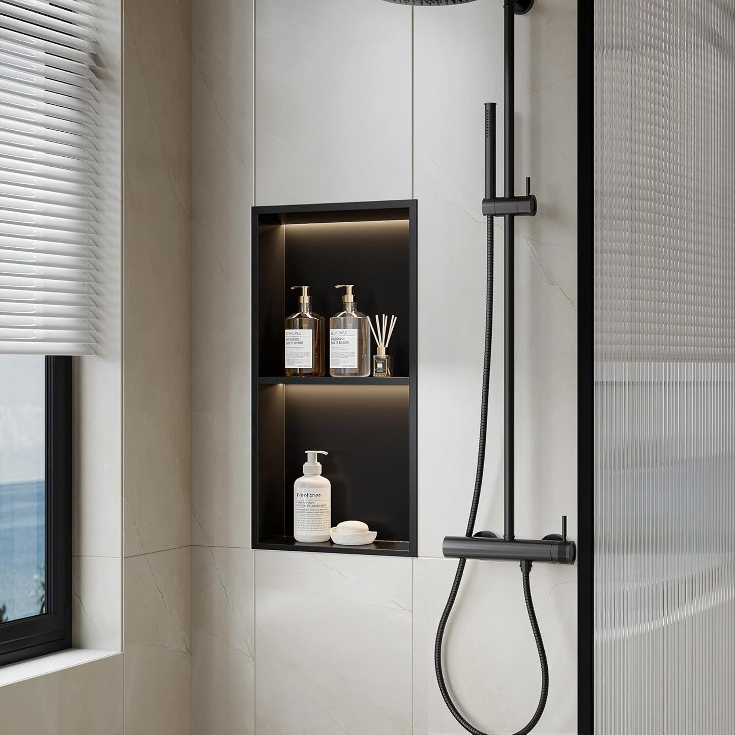 ASIAKASPALAUTUS - Suihkuhylly (upotettava)