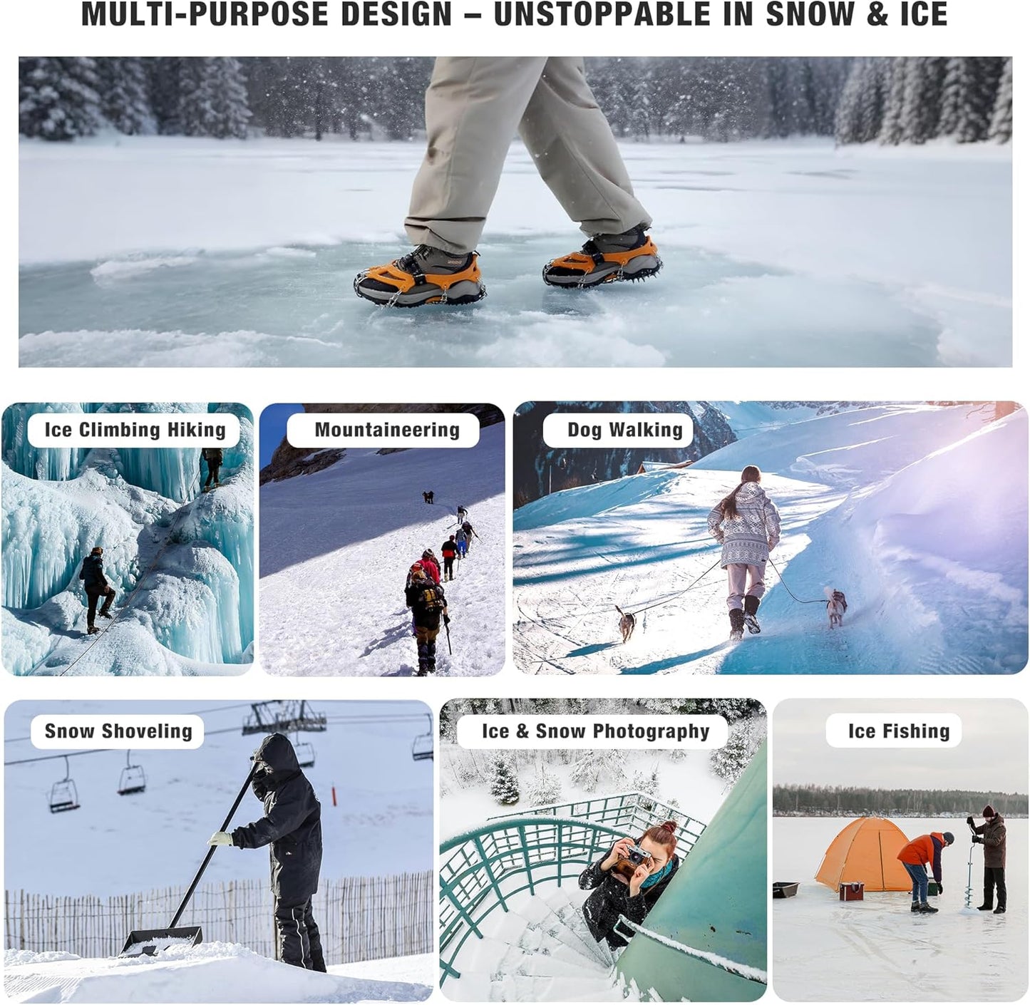 ASIAKASPALAUTUS - Jääpiikit kenkiin (M)