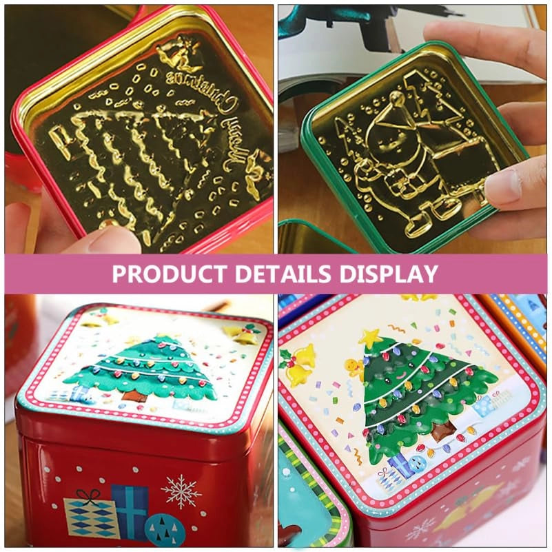 ASIAKASPALAUTUS - Jouluiset metallirasiat 8 kpl