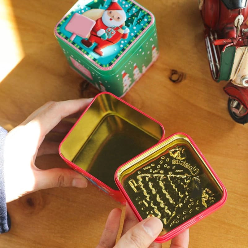 ASIAKASPALAUTUS - Jouluiset metallirasiat 8 kpl