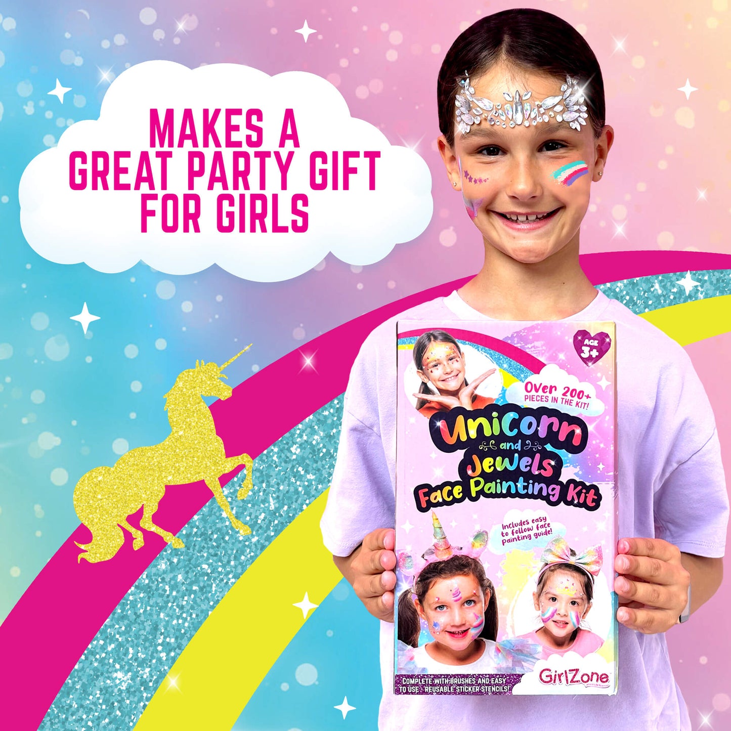 ASIAKASPALAUTUS - Lasten kasvomaalaussetti