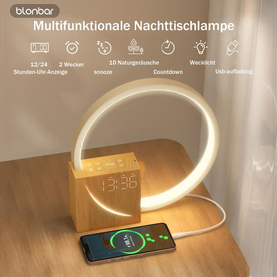ASIAKASPALAUTUS - Herätyskello / LED-valaisin