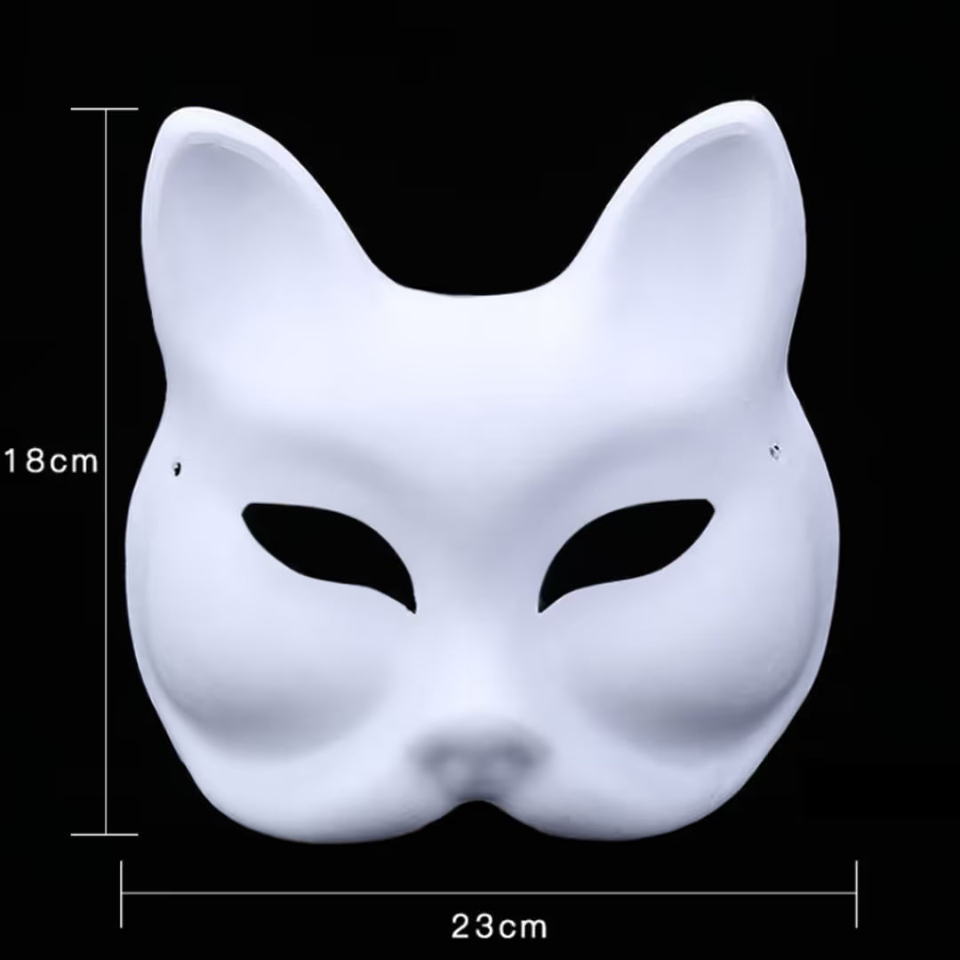 ASIAKASPALAUTUS - DIY Kissa-naamarit 10 kpl