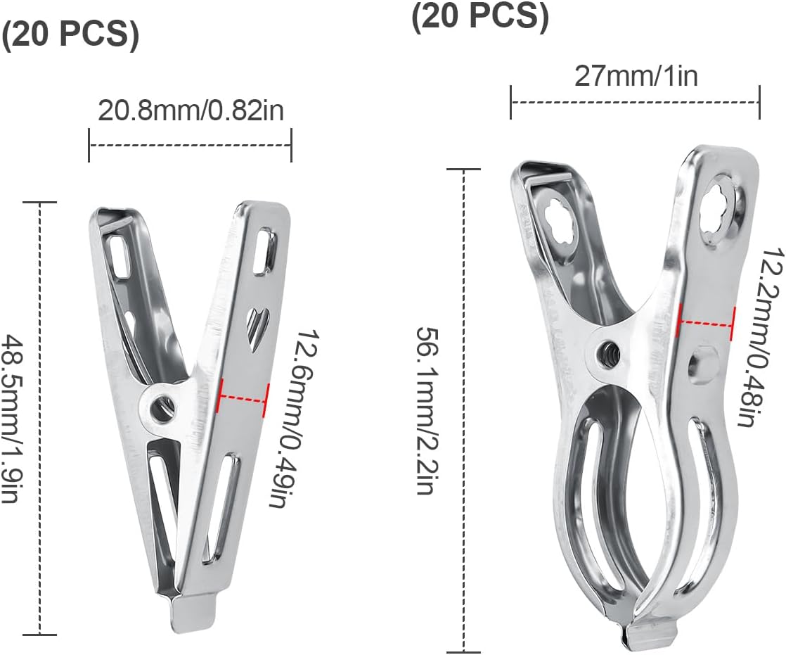 ASIAKASPALAUTUS - Klipsit / pyykkipojat 40 kpl