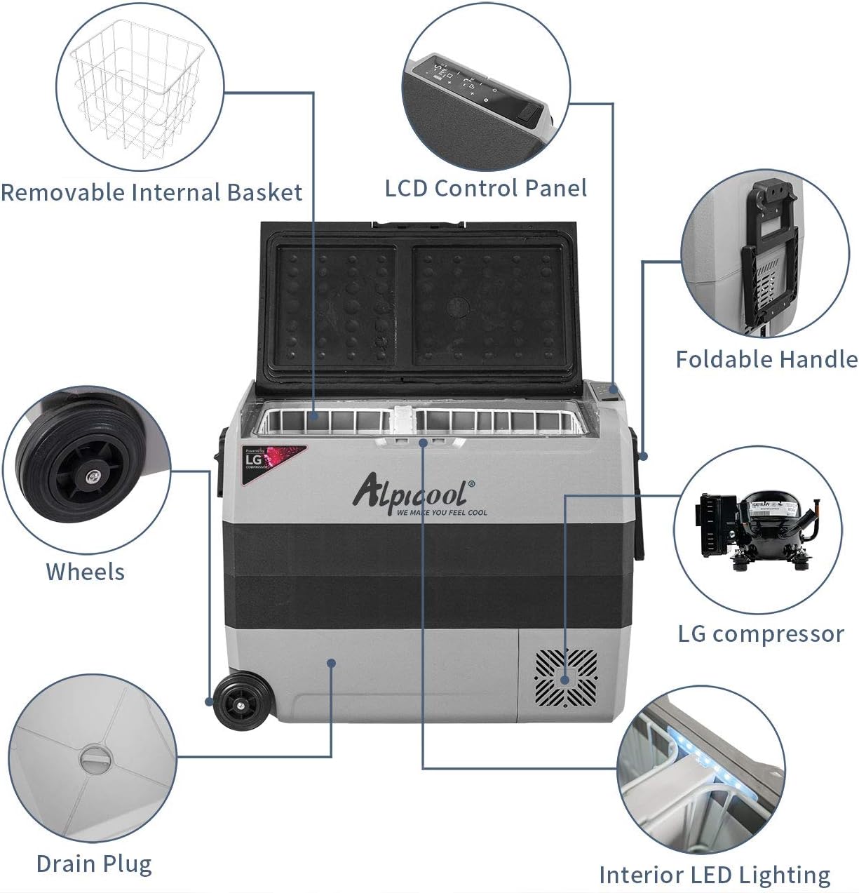 ASIAKASPALAUTUS - Kompressorijääkaappi 60 L