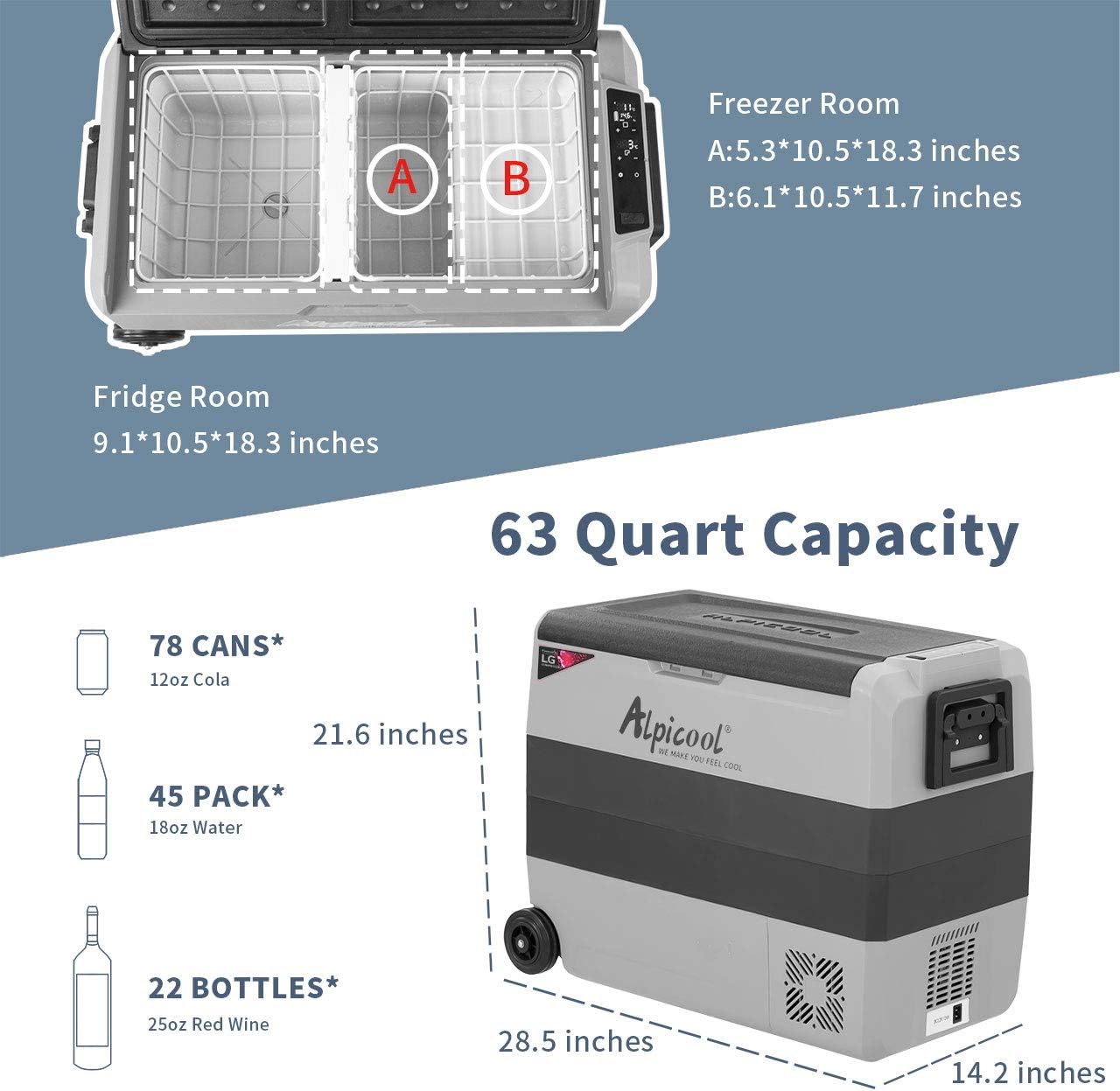 ASIAKASPALAUTUS - Kompressorijääkaappi 60 L