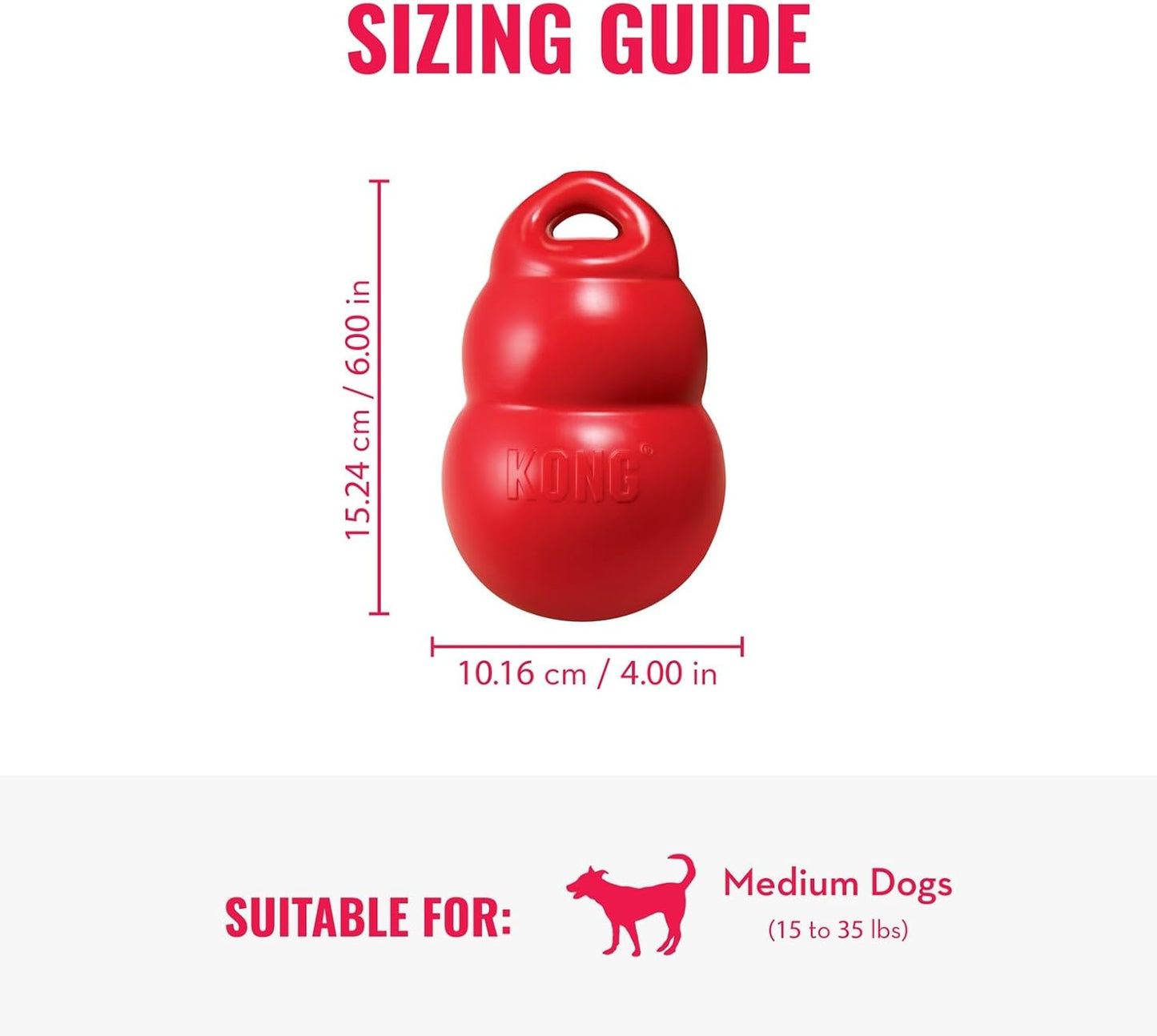 ASIAKASPALAUTUS - Koiran lelu KONG Bounzer