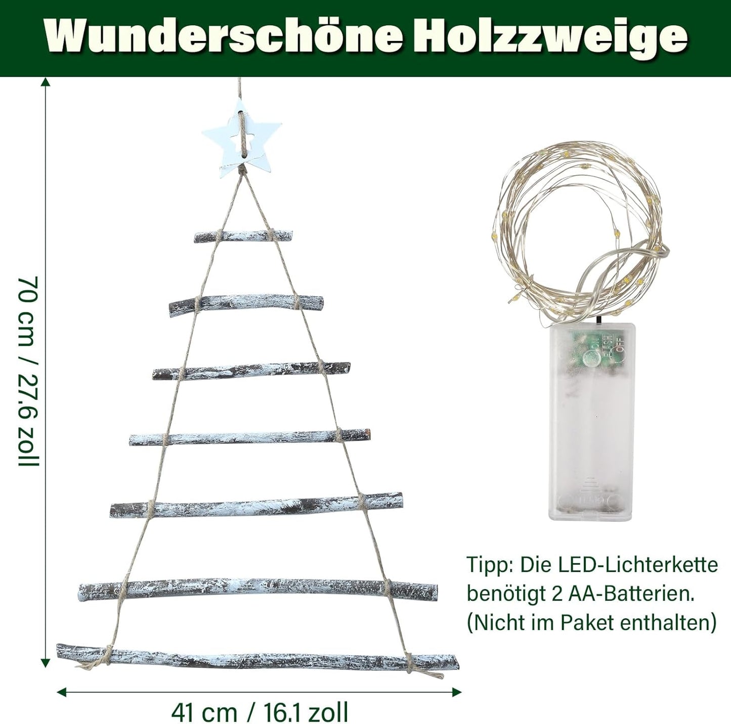 ASIAKASPALAUTUS - Sisustuskuusi (sis. LED-valot)