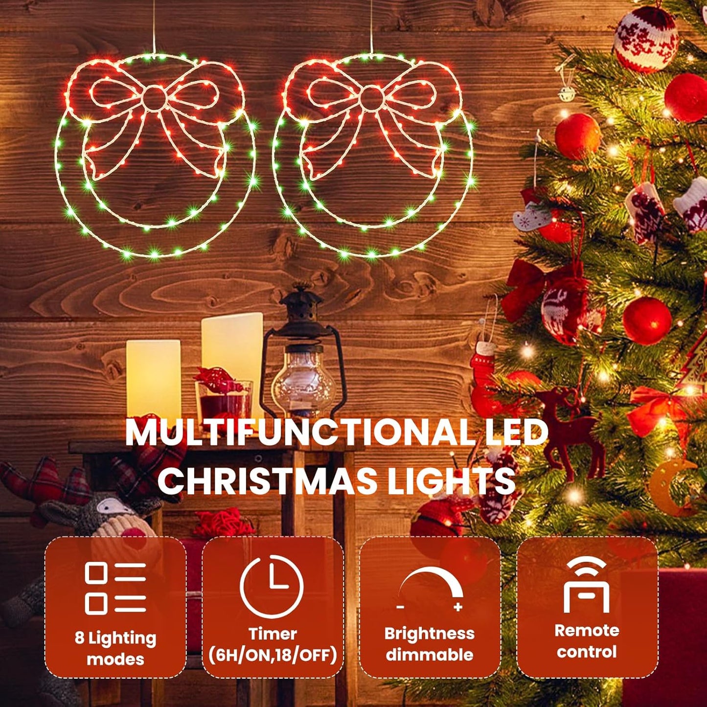 ASIAKASPALAUTUS - LED-koristevalot 2 kpl