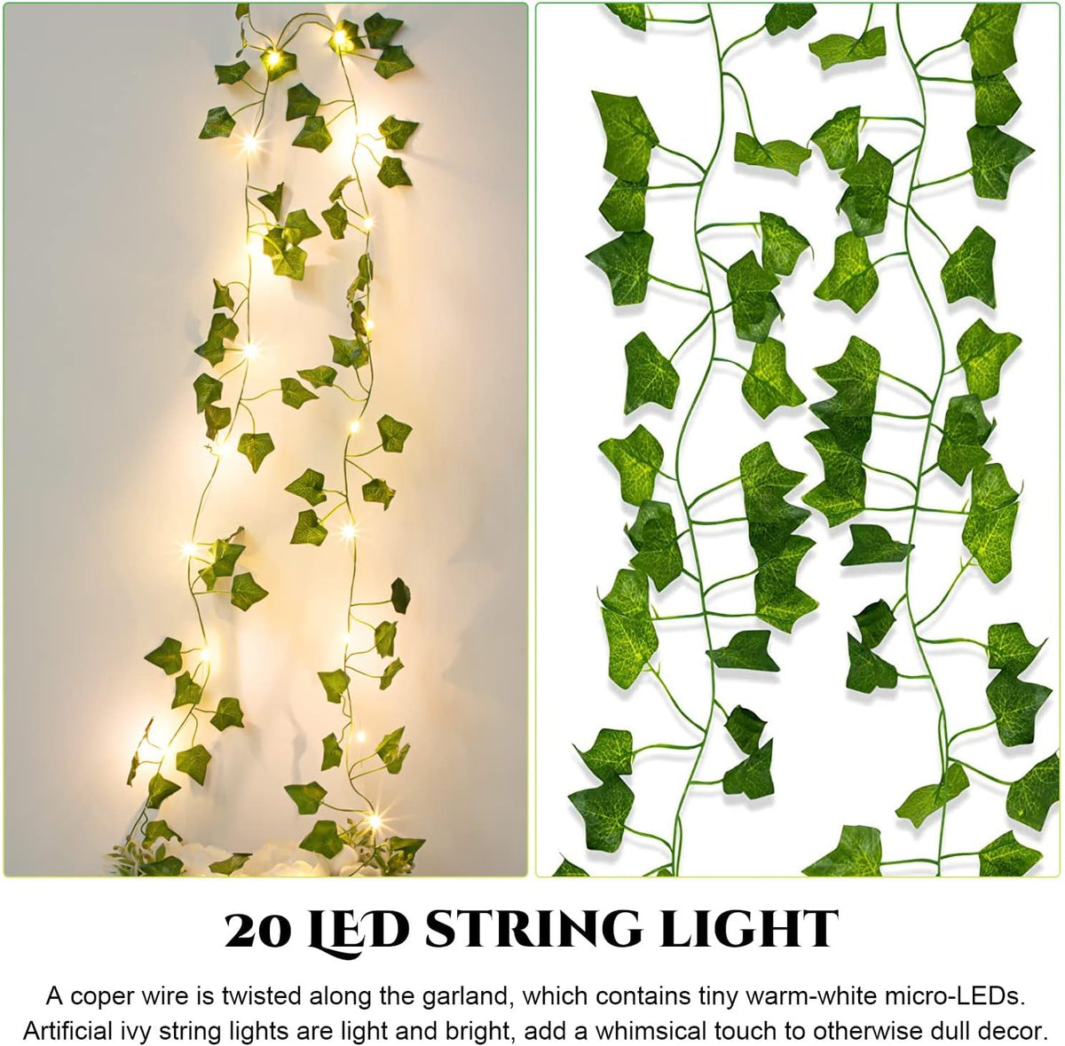 ASIAKASPALAUTUS - LED-köynnös 2 m 20 led
