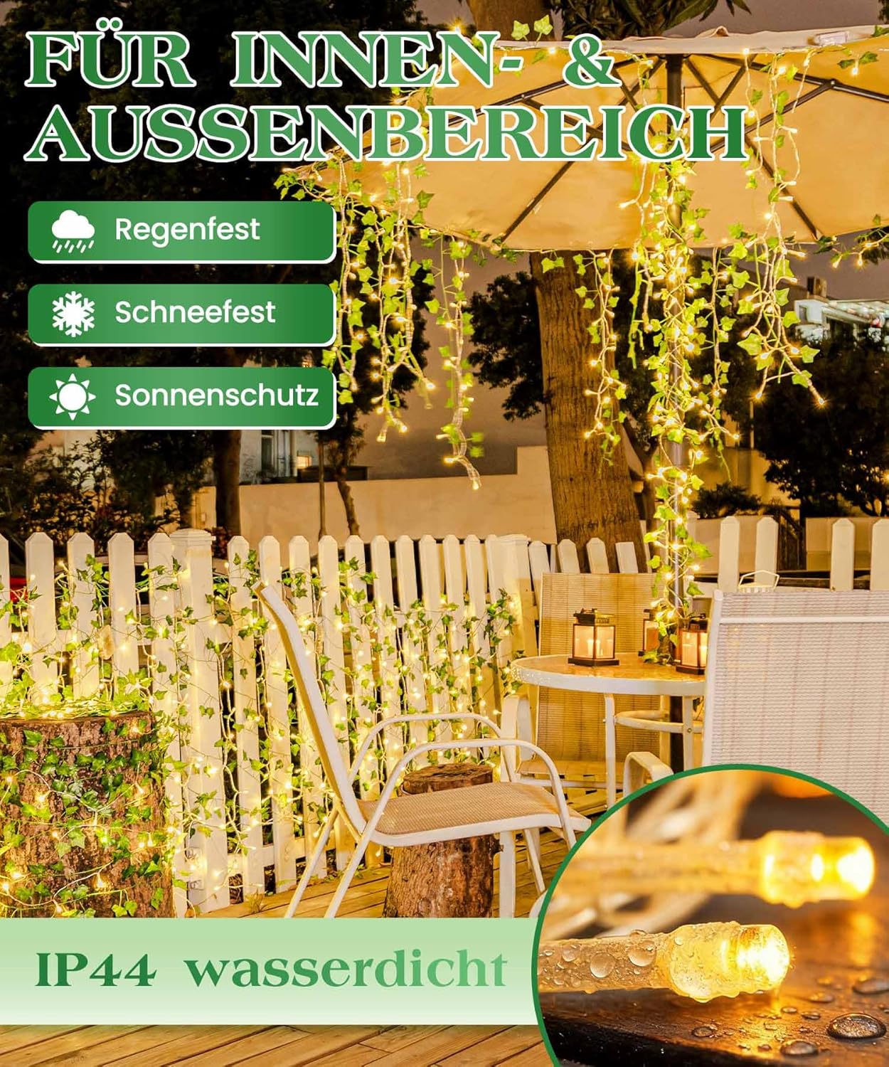 ASIAKASPALAUTUS - Köynnökset valoilla