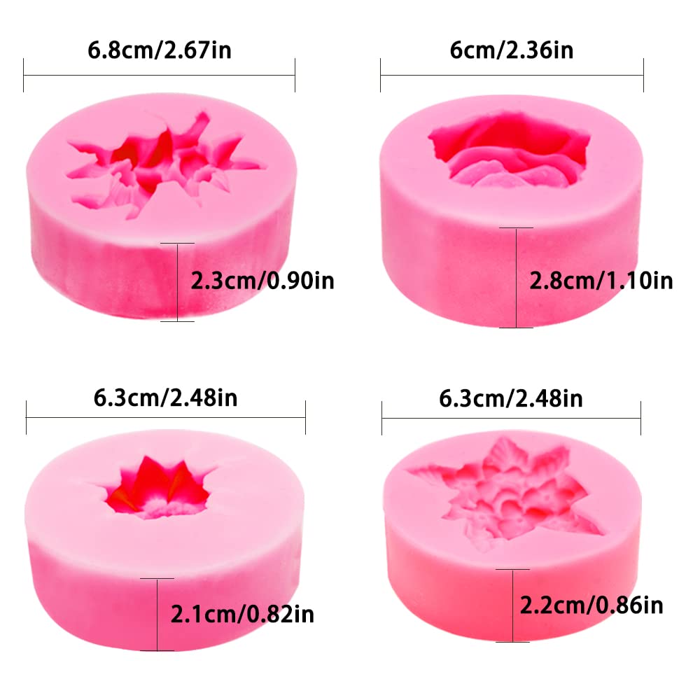 UUSI - DIY Silikonimuotit 4 kpl