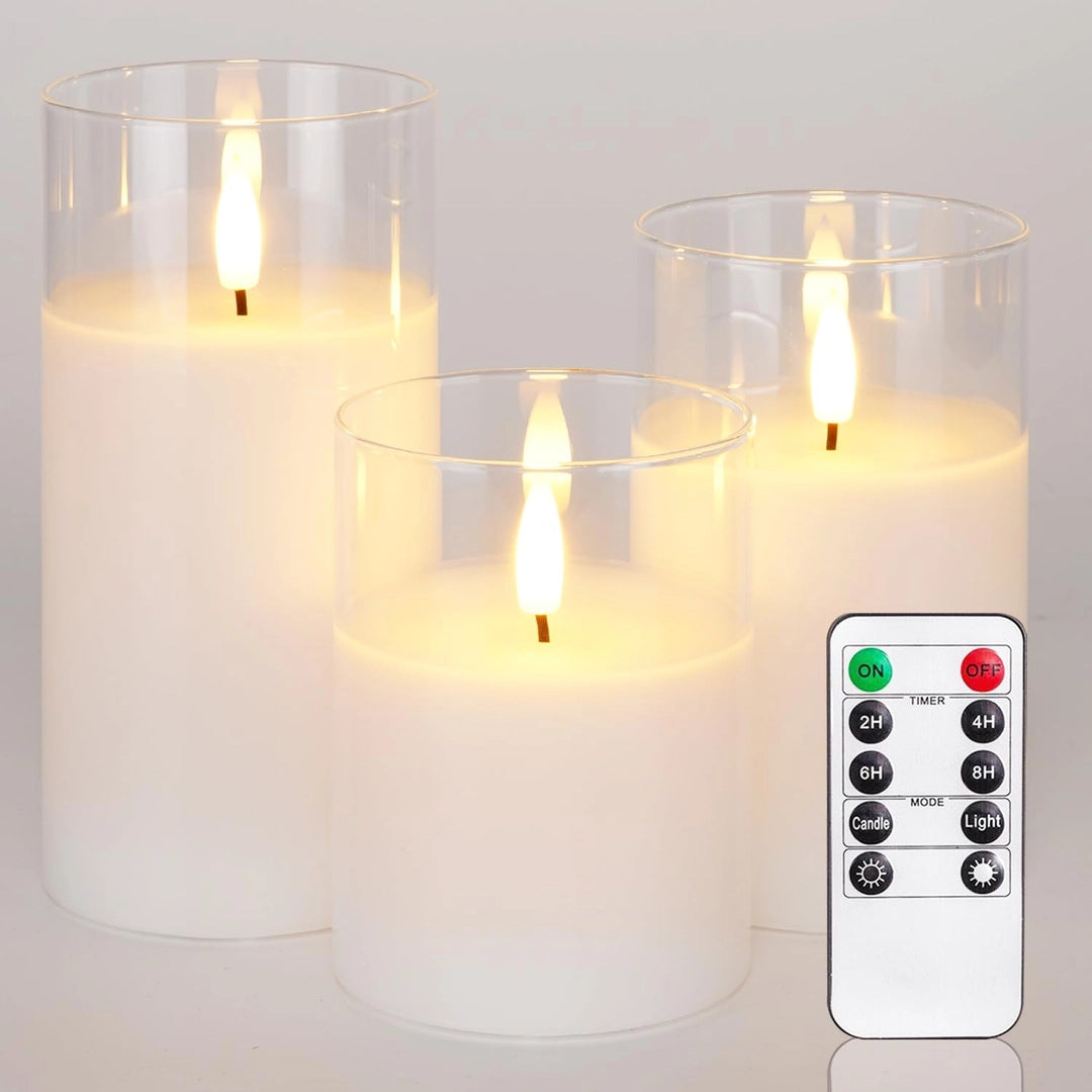 ASIAKASPALAUTUS - LED-kynttiläsetti 3 kpl