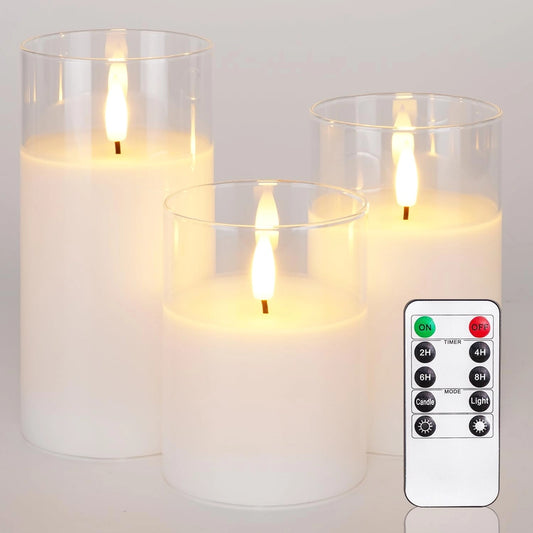ASIAKASPALAUTUS - LED-kynttiläsetti 3 kpl