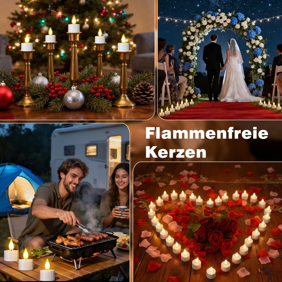 ASIAKASPALAUTUS - LED-tuikut 12 kpl (ladattavat)