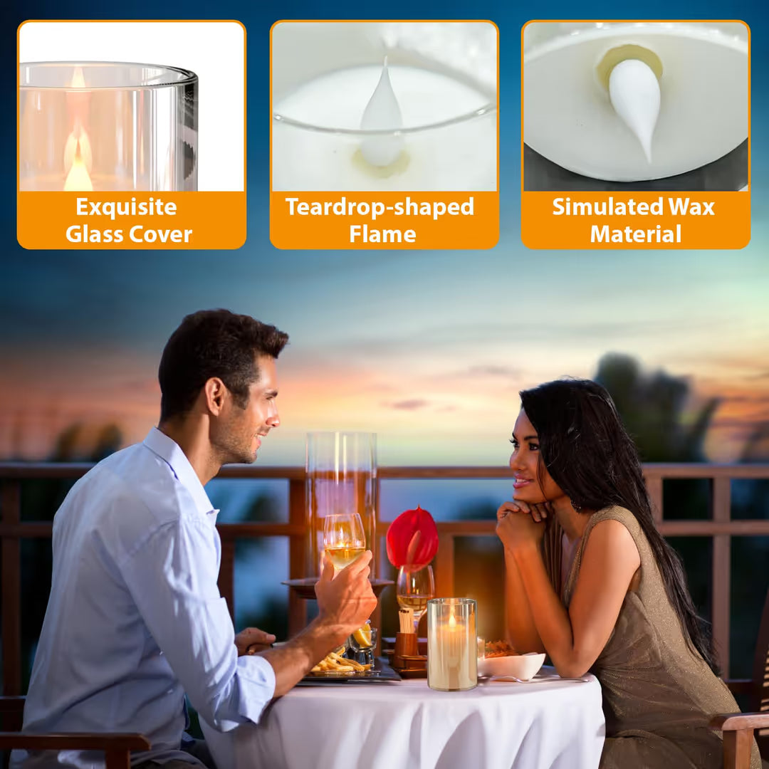 ASIAKASPALAUTUS - LED-kynttiläsetti 3 kpl