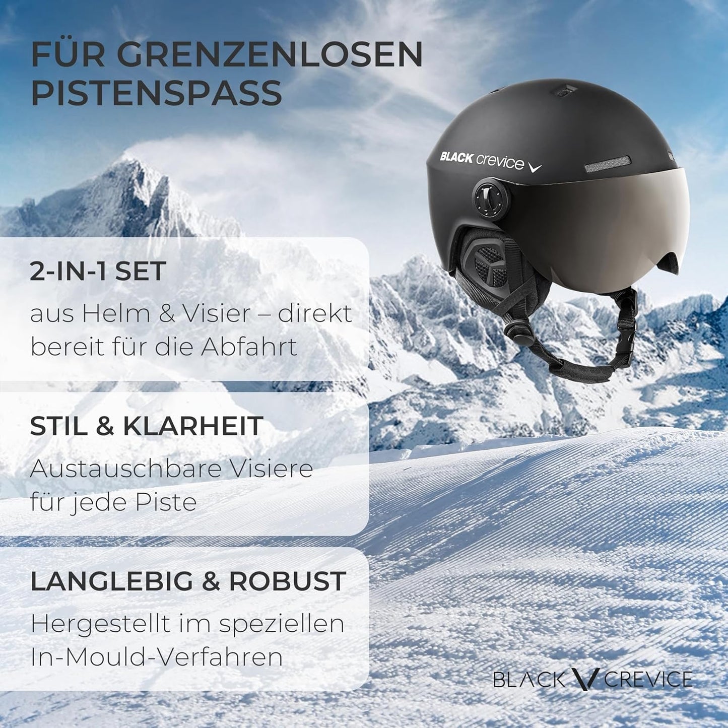 ASIAKASPALAUTUS - Laskettelukypärä Black Crevice (58-61)