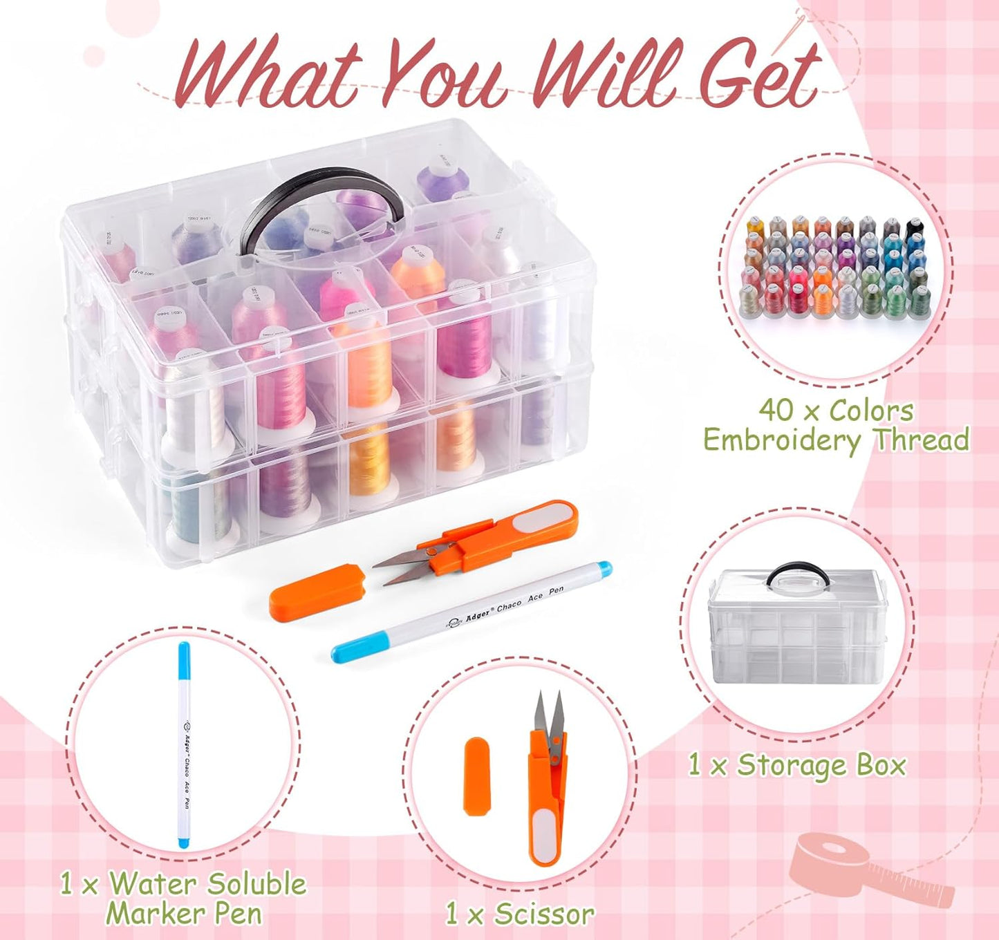 ASIAKASPALAUTUS - DIY Ompelulangat 40 rll