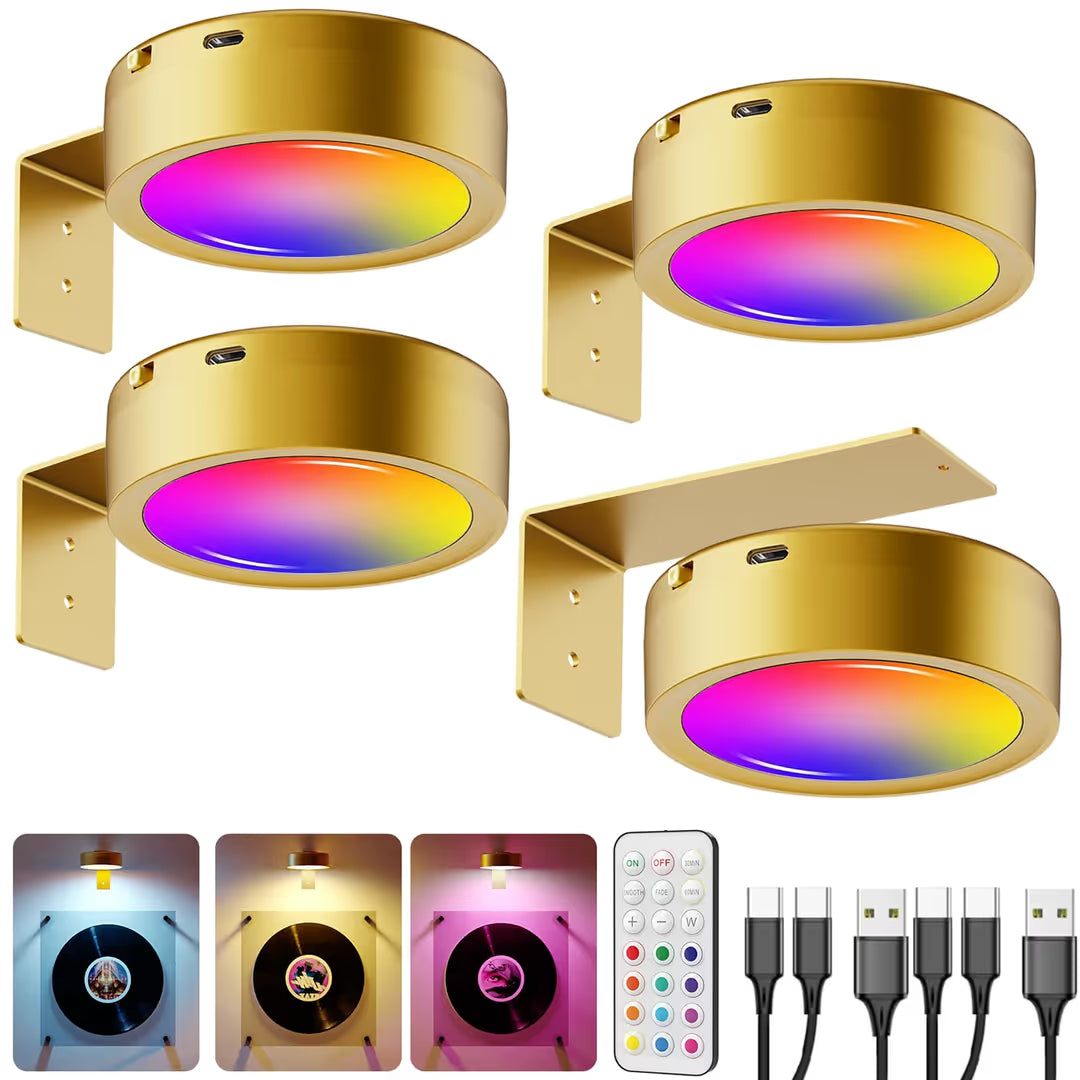 ASIAKASPALAUTUS - LED-valot 4 kpl (ladattavat)