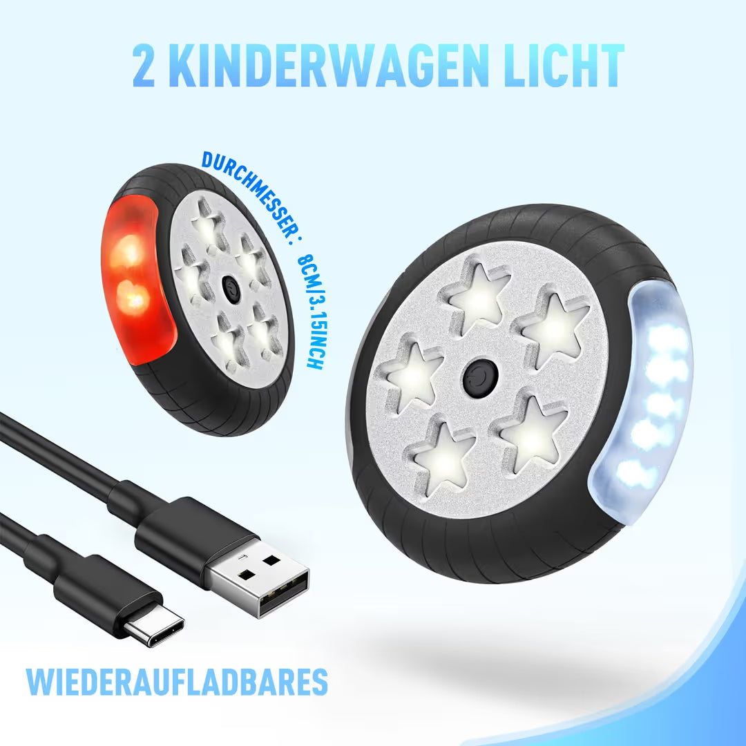 ASIAKASPALAUTUS - LED-valot 2 kpl (ladattavat)