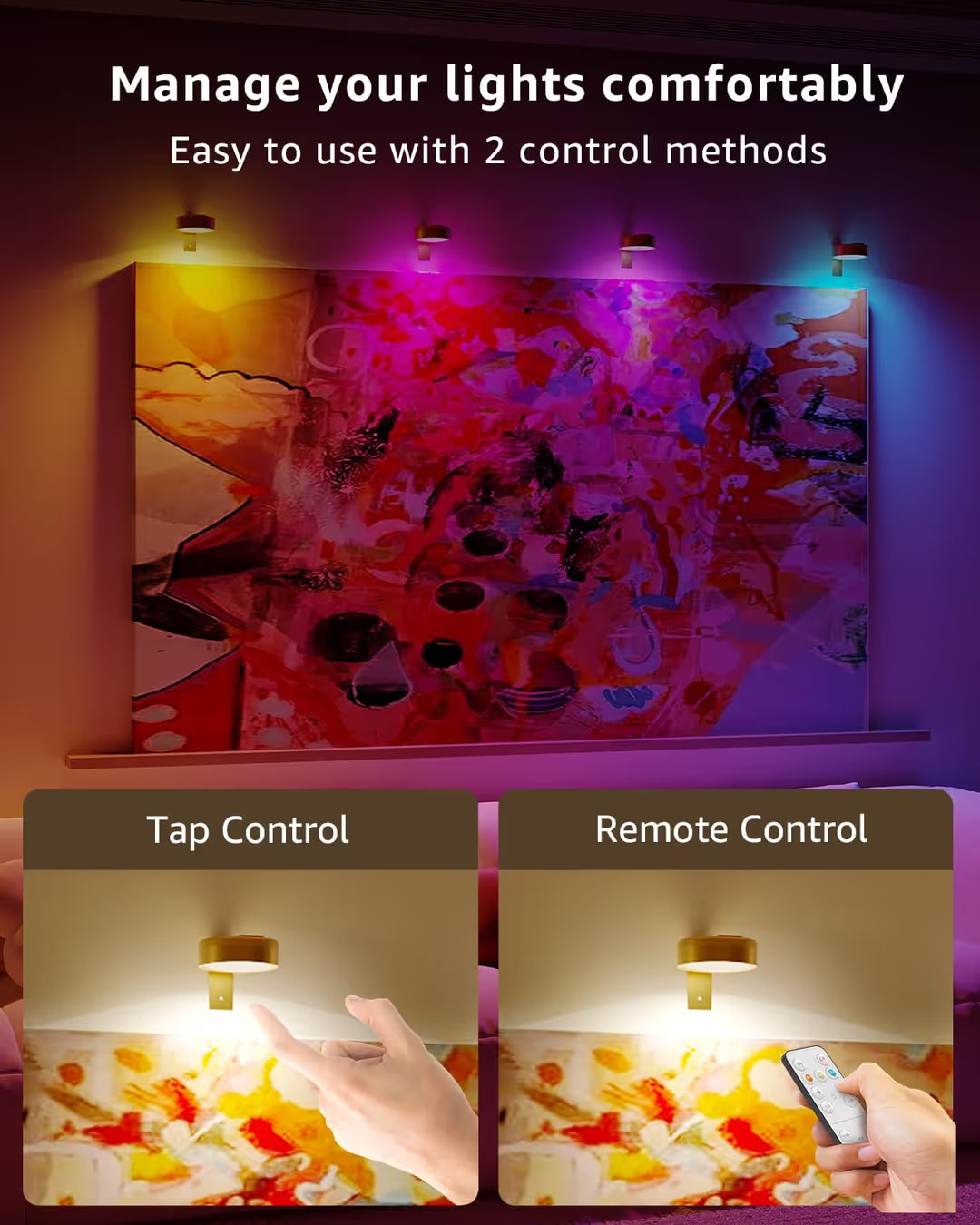 ASIAKASPALAUTUS - LED-valot 4 kpl (ladattavat)