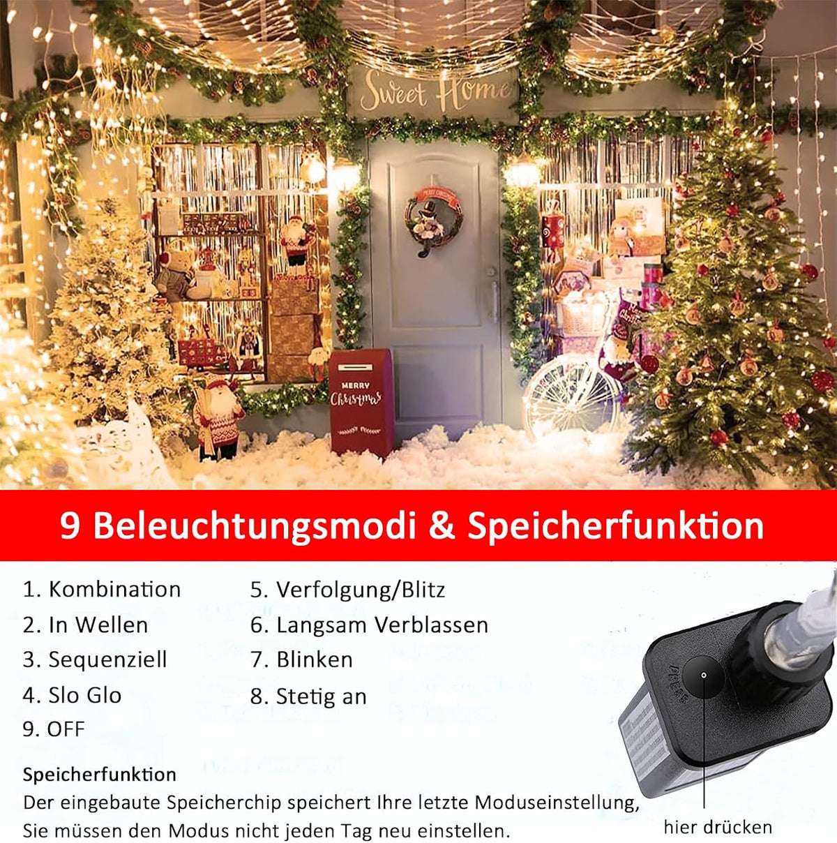 ASIAKASPALAUTUS - LED-valot 1 m 100 led