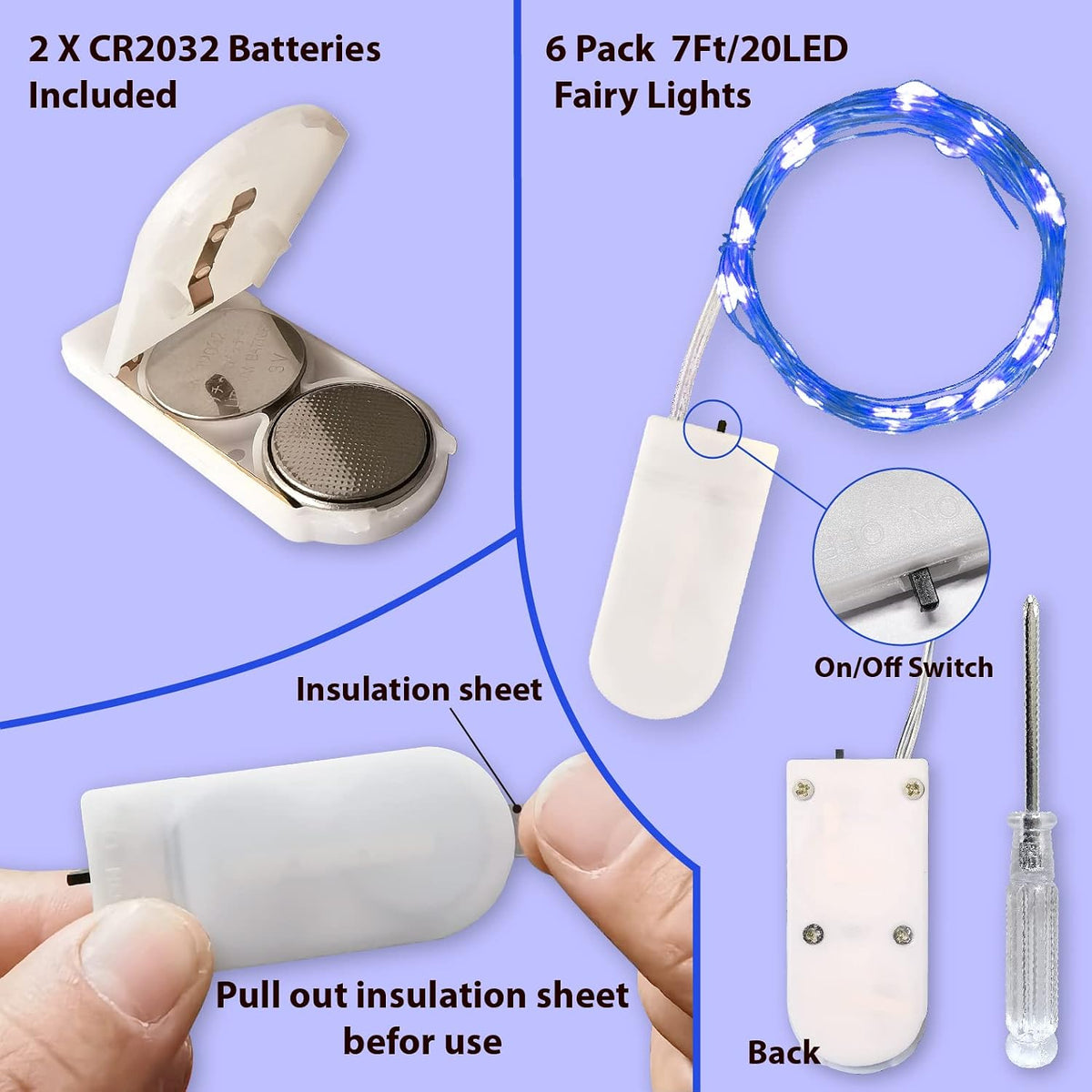 ASIAKASPALAUTUS - LED-valot 6 kpl