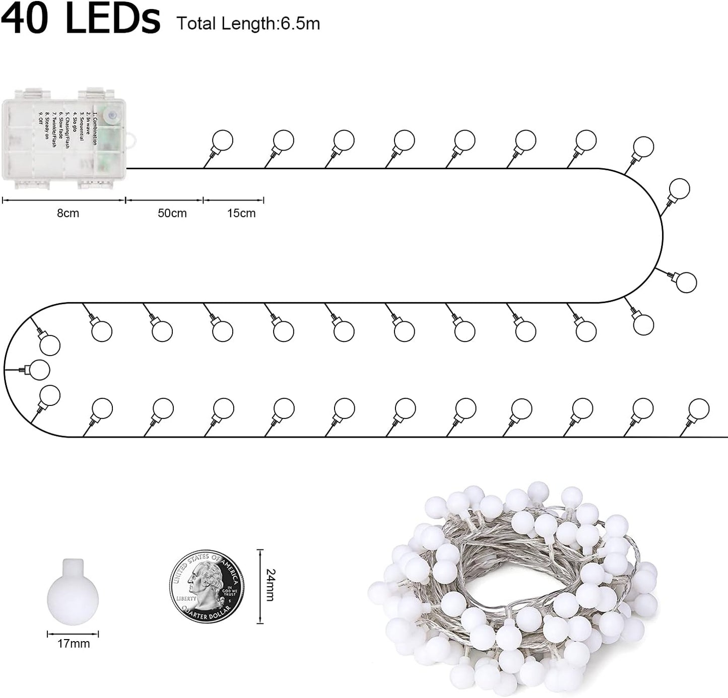ASIAKASPALAUTUS - LED-valosarja 6.5 metriä