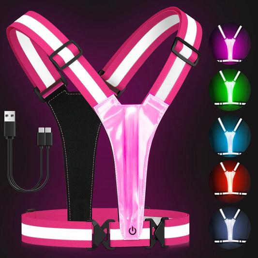 ASIAKASPALAUTUS - Heijastinliivi LED-valoilla