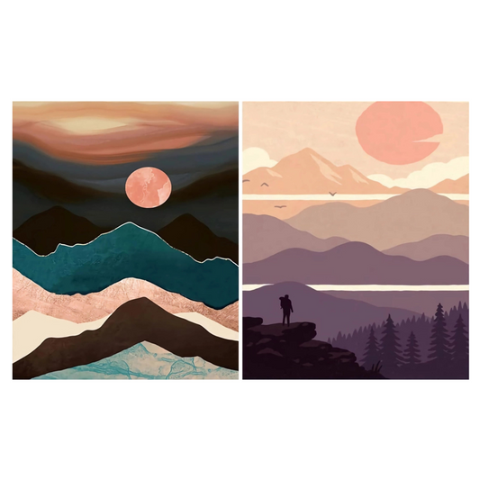 UUSI - Maalaa numeroiden mukaan 40x50 cm 2 kpl