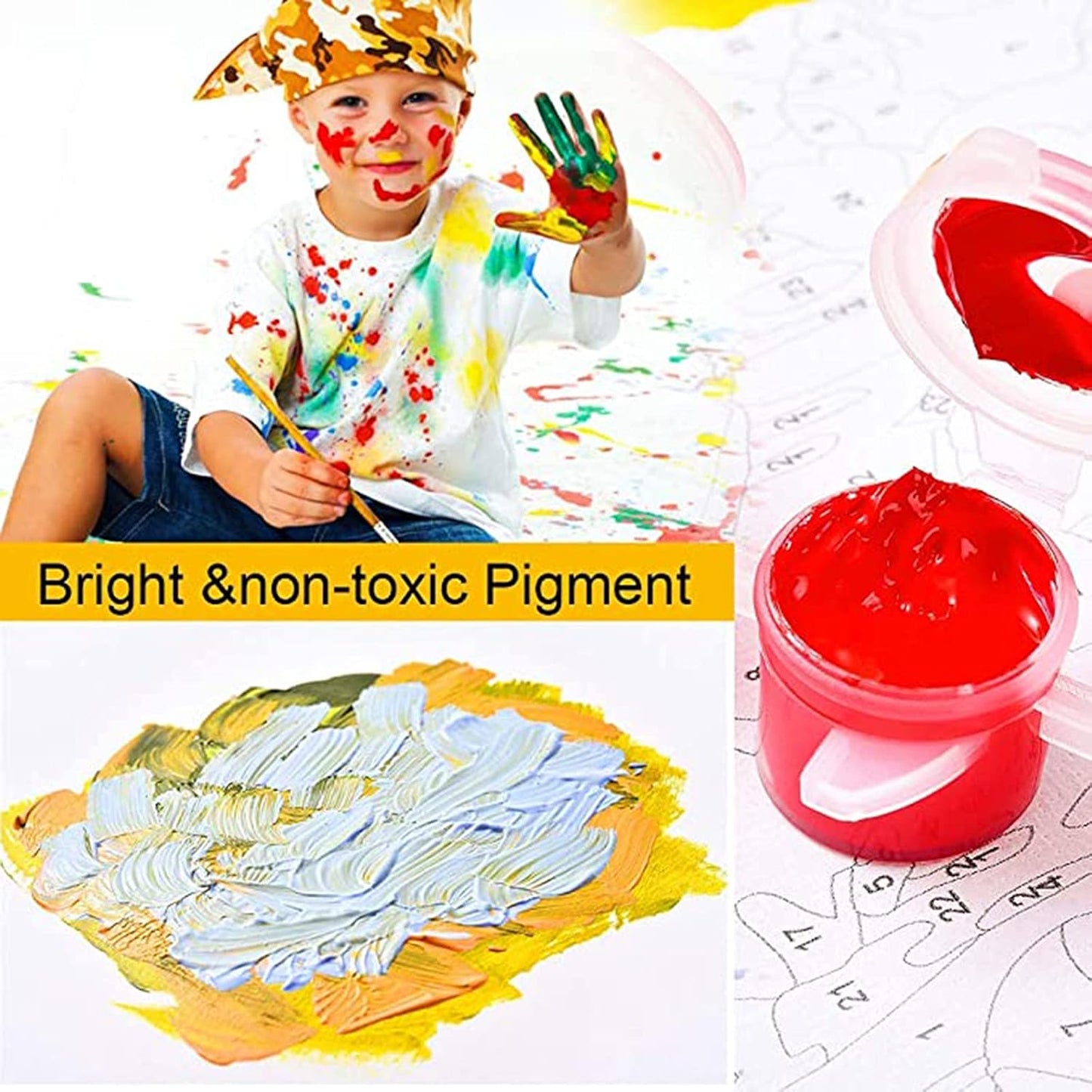 UUSI - Maalaa numeroiden mukaan 30x40 cm