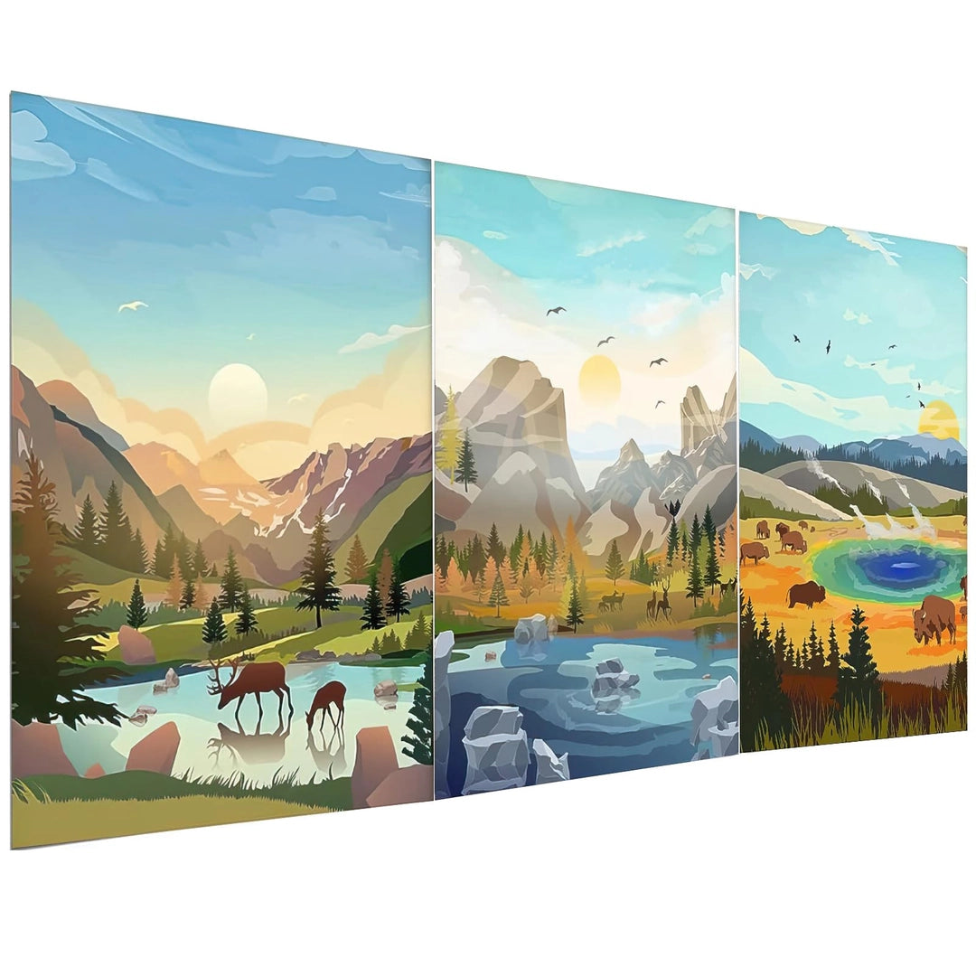 UUSI - Maalaa numeroiden mukaan 3 kpl