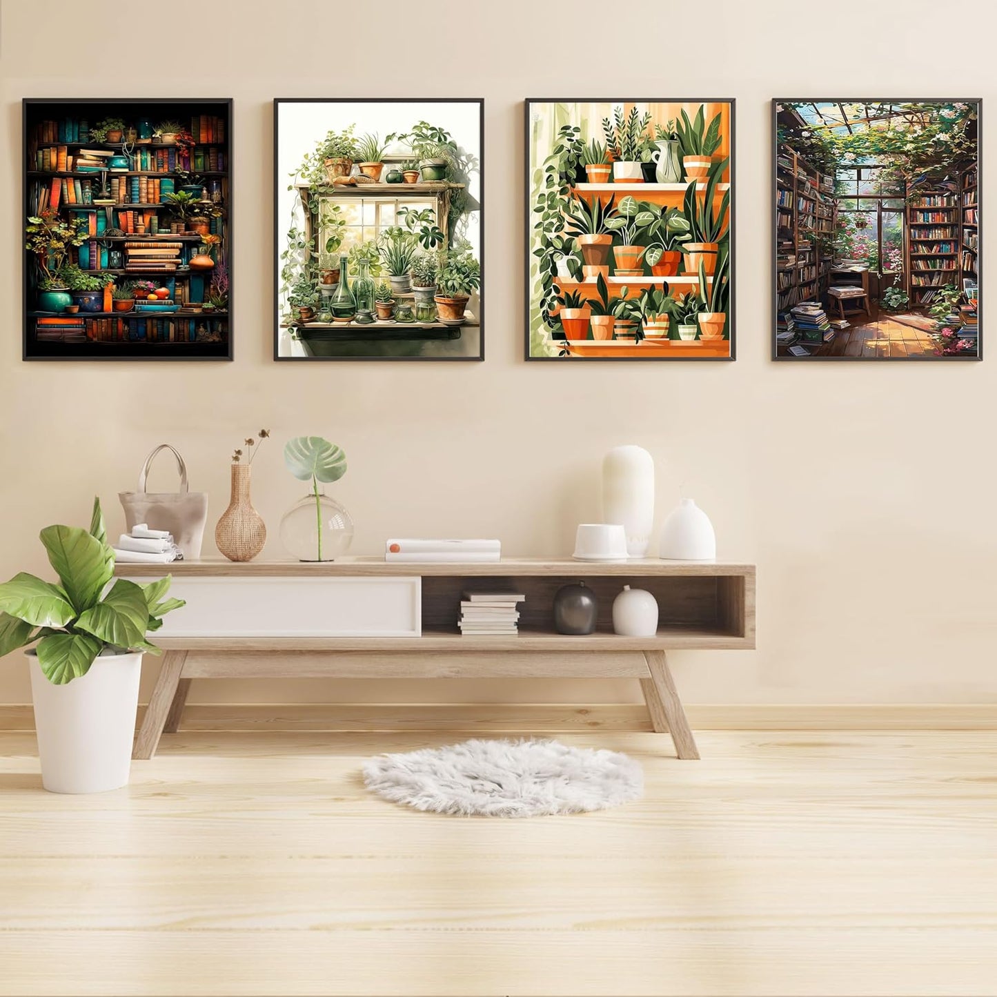 UUSI - Maalaa numeroiden mukaan 40x50 cm (4 kpl)
