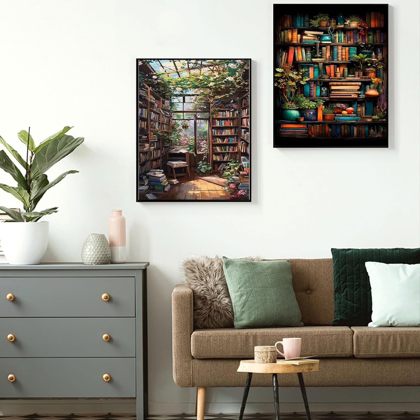 UUSI - Maalaa numeroiden mukaan 40x50 cm (4 kpl)