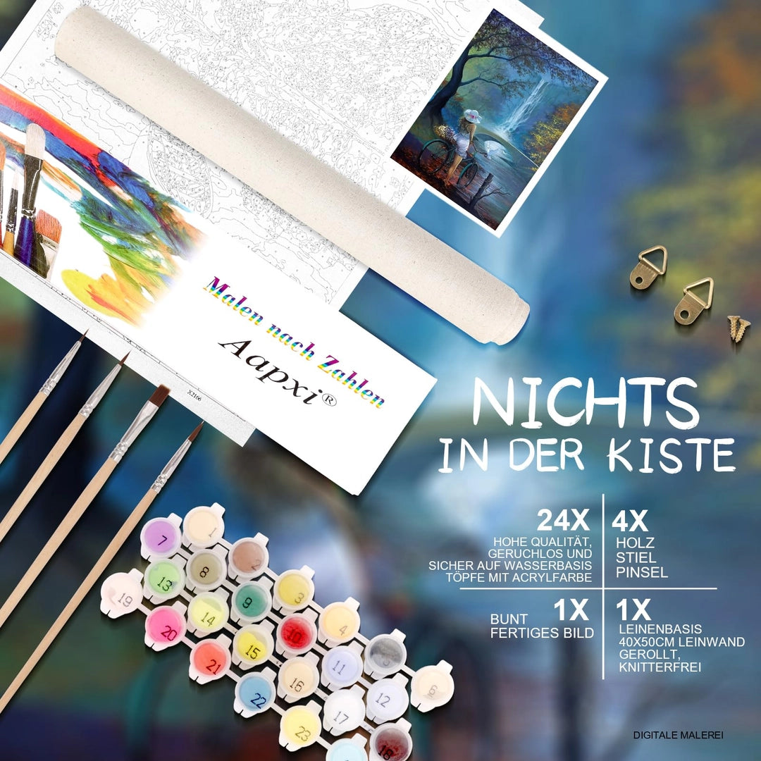 UUSI - Maalaa numeroiden mukaan 40x50 cm