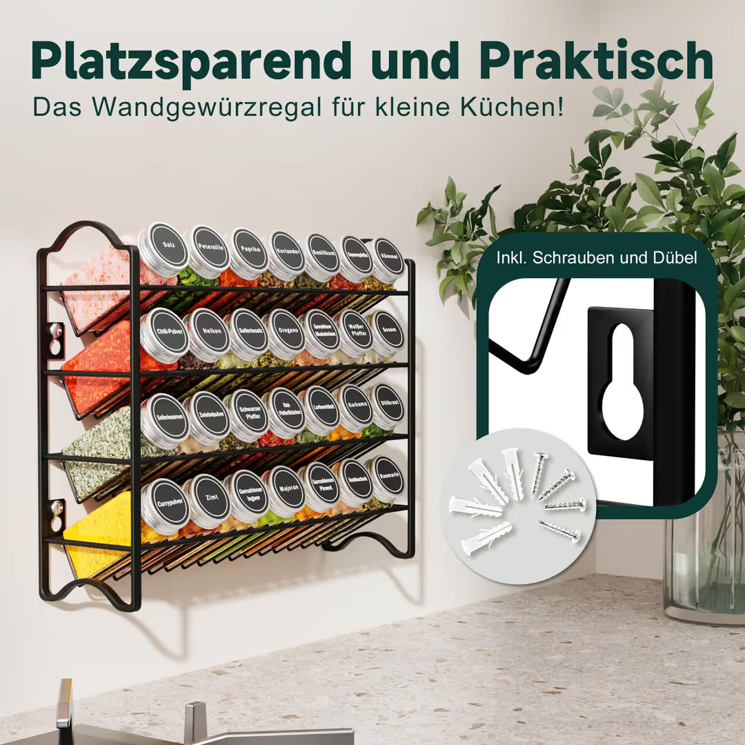 ASIAKASPALAUTUS - Maustepurkit 28 kpl telineessä